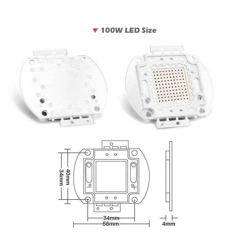 CHANZON High Power Led Chip 100W Deep Red Plant Grow