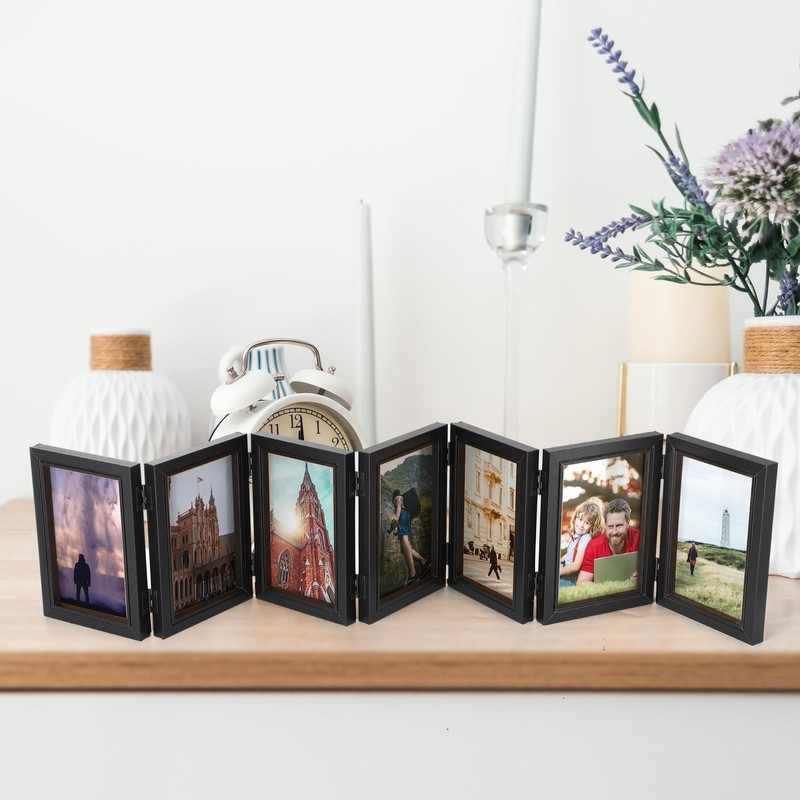 Sintuff 8 x 10 Picture Frames Hinged Fold Photos Frame