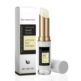 Snail Peptide Eye Cream Stick for Dark Circles and Puffy Eyes,Anti Aging Anti Wrinkle Eye Balm Stick & Eye Bags Remover,Collagen Under Eye Cream Treatment for Men and Women,Hydrating Firming Eye Care