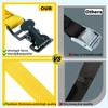 MELOTOUGH 4Pk 1" x 12ft Lashing Strap with Alligator Thumb