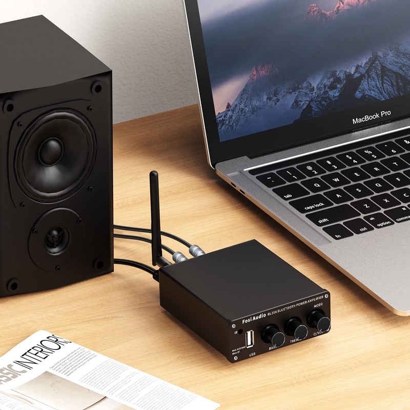 Fosi Audio BL20A Mini Bluetooth Stereo Amplifier Home 100Wx2 Hi-Fi