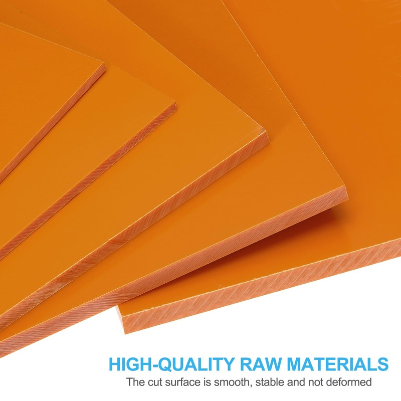 PATIKIL 200x200x4mm Phenolic Plastic Board, 1 Pcs Resin Laminated Sheet