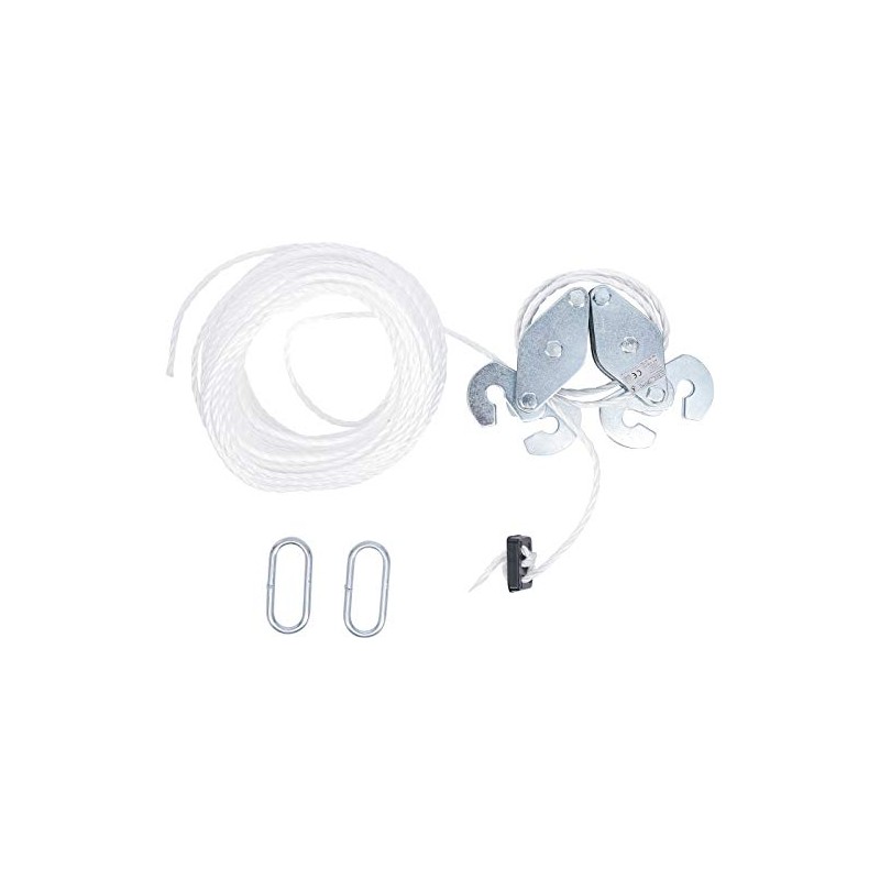 Kraftmann 59505 Pulley Block, Silver/White, 180 kg