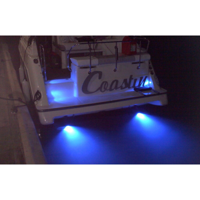 4x Blue LED Boat Light Waterproof 12v Deck Storage Kayak