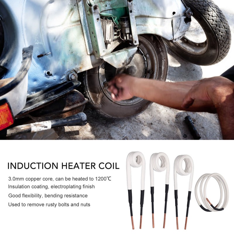 4PCS Induction Heater Coils 3.0mm Brass Core Electric Heat Induction