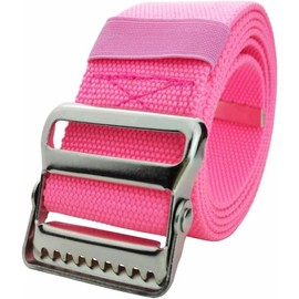 LAMBOX Gait Belt-Walking Transfer Belt with Belt Loop Holder for Seniors,Caregiver, Nurse, Therapist,etc. (Pink, 60 Inch)