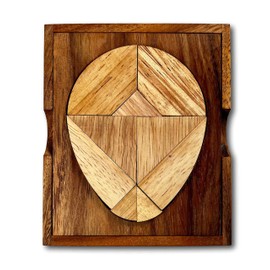 Tangram Egg wood puzzle and brain teaser