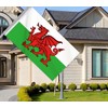 Welsh Flag,Big 3x5 FT Wales Dragon Flag,36x60 Inch Large Digitial
