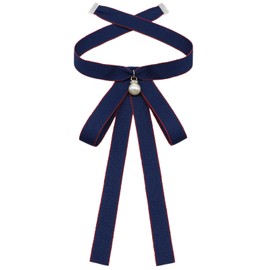 LJBFNN Bow Ties for Women Girls,Womens Black Tie, Adjustable String Ribbon Tie for Shirt Uniform Costume