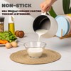 LISOS Ceramic Small Sauce Pot with Lid & Pour Spout,