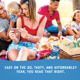 Bumble Bee Snack On The Run! Protein Snack Pack - 8g Protein per Box - Everything Bagel Seasoned Tuna Salad with Crackers Kit - Ready to Eat Easy-Open Can - Wild Caught MSC-Certified Tuna (Pack of 1)