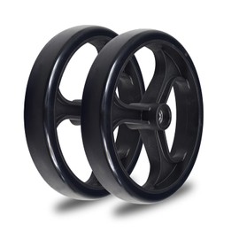 AlveyTech 8" Rear Caster Wheel for Drive Medical Duet Rollator/Transport Chair (795) & D-Lite Rollator (750N) - Replacement 3-Spoke Black 8 Inch Wheel for Rollators & Transport Chairs (9501A75008)