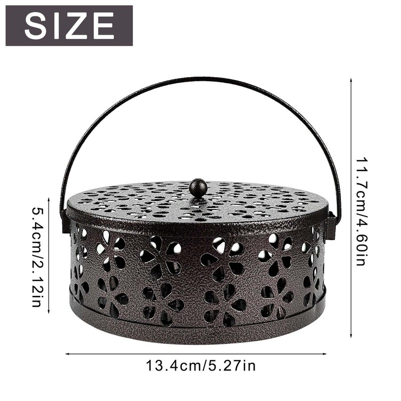 Mosquito Spiral Holder, Mosquito Spiral Container, Smoking Spirals Holder, Portable