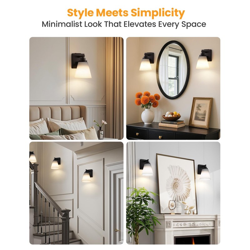 Neporal CARRYGLOW Battery Operated Wall Sconce, Peel and Stick No