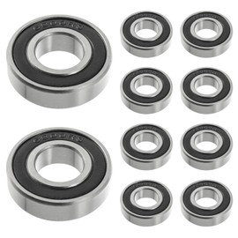 HUAREW 6900 2RS Ball Bearings, Made of Bearing Steel 10 mm x 22 mm x 6 mm, Double Shielded Deep Groove Ball Bearings for DIY, Lathes, Motors, 3D Printers, Milling Machines, Various Mechanical Devices,