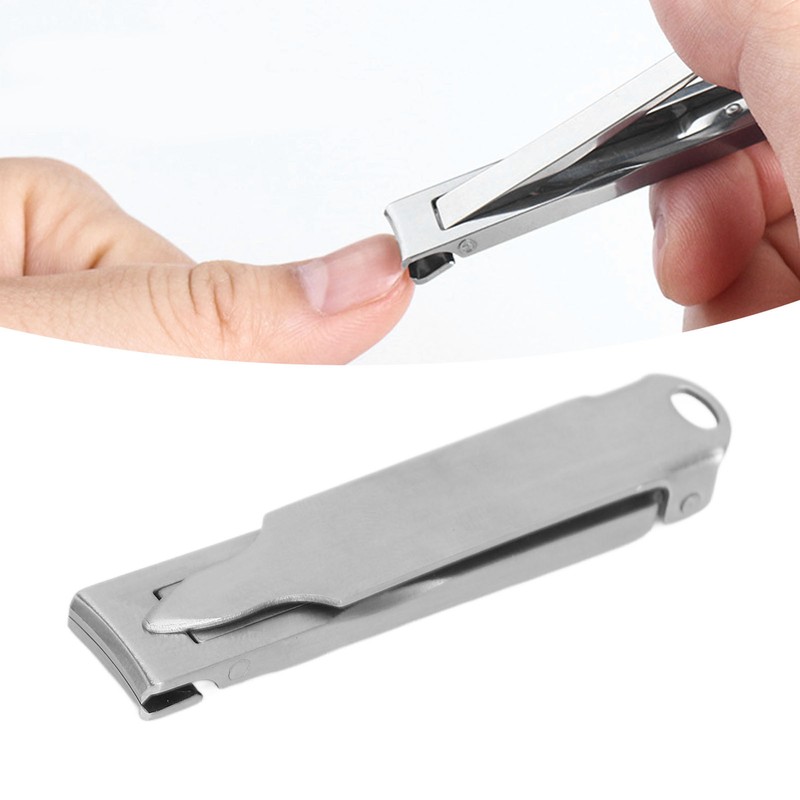 Nail Care Clipper Cutting Folding Stainless Steel Portable Ultra Thin