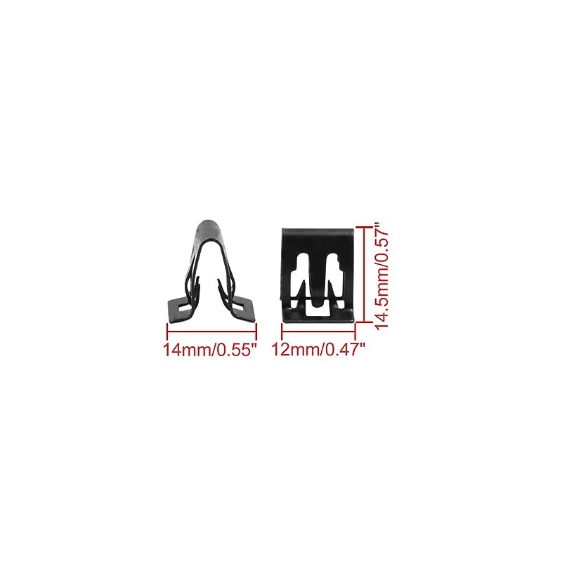 sourcing map 10Stk. Armaturenbrett Halter Konsole Instrumententafel Metallclips 14 x
