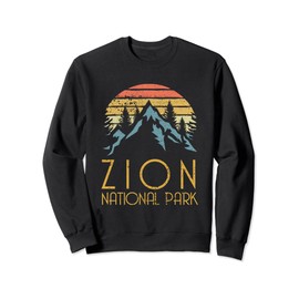 Vintage Retro Zion National Park Utah Sweat Shirt