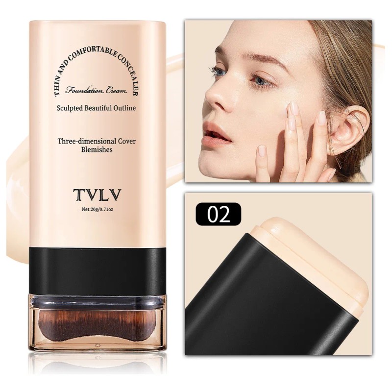 Base De Maquillaje Conceal Skin + Pincel Natural 02 Color