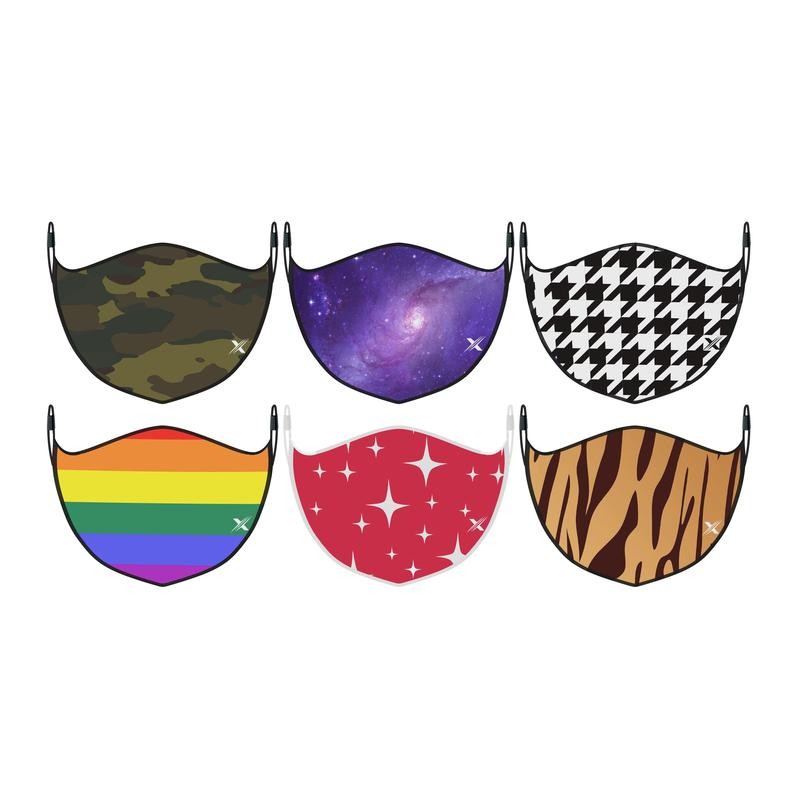 3-Pack: Double Layer Washable & Reusable Non-Medical Face Mask w/