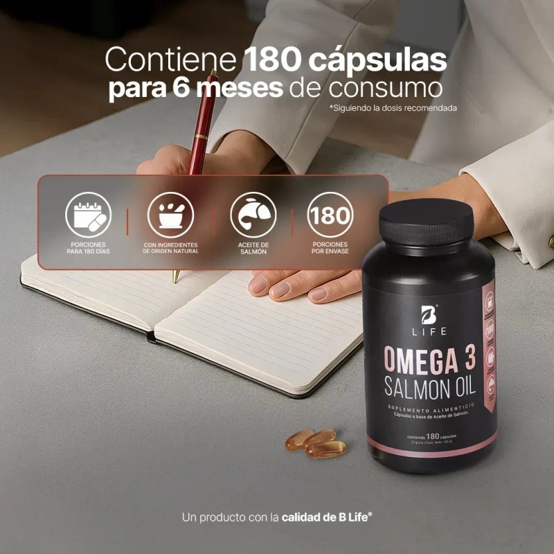 Omega 3 Aceite de Salmón (epa - Dha) 180 Cápsulas