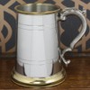 English Pewter Company 1 Pint Pewter Tankard with Brass Details