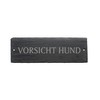 Door Sign with German Text"Vorsicht Hund" from Slate Approx. 22