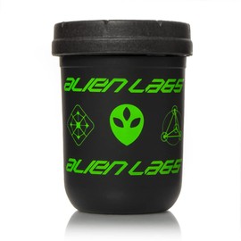 AlienLabs Black & Green 8oz Mason Stash Jar by RE:STASH