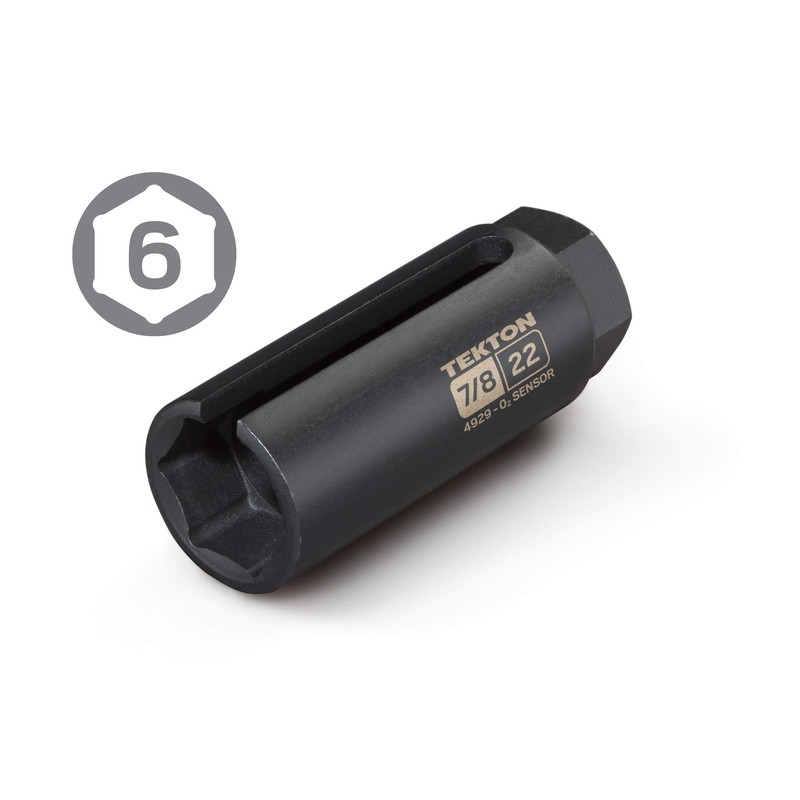 TEKTON 3/8 Inch Drive x 7/8 Inch 6-Point Oxygen Sensor