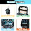 MYHSBYO Kids Rolling Backpack with Wheels for Elementary Preschool Students