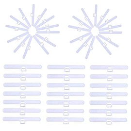Wanfoou Vertical Blind Top Hangers, 30 Pack, Double Hole Plastic, White, Durable Design