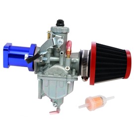SVKCAR VM22 Carburetor Carb for Predator 212CC GX200 GX160 CT200U CT200U-EX BT200X KT196 196CC Mini Bike Go Kart (& Blue Intake Manifold & Air Filter)