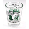 North Dakota Scenery Green Shot Glass