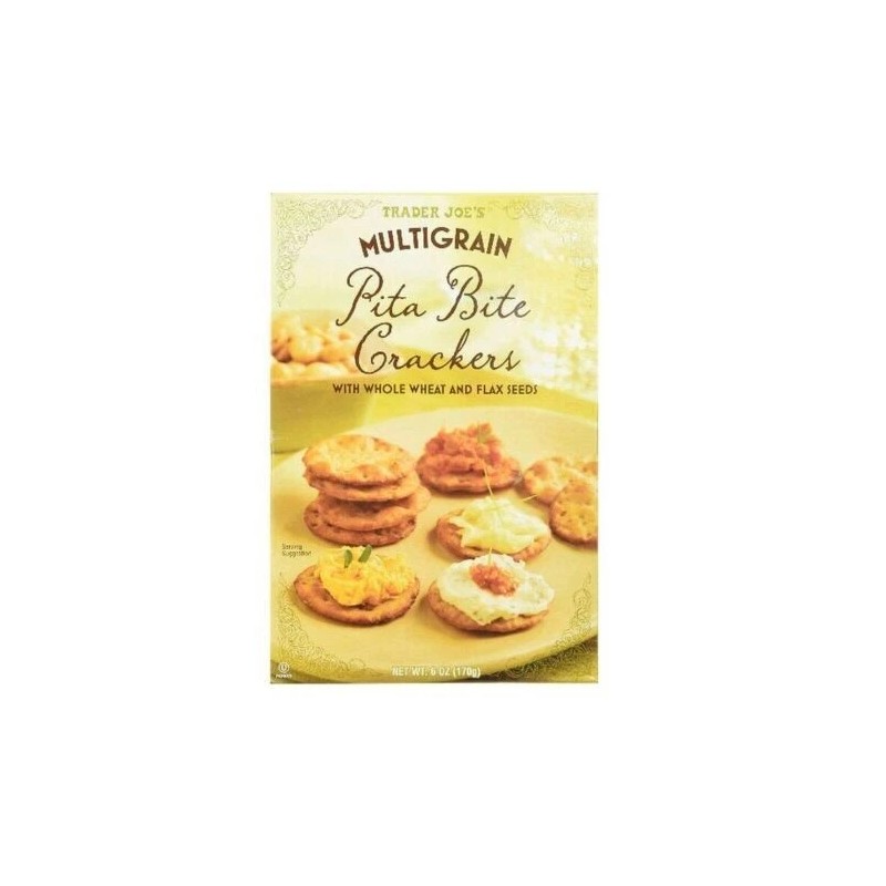 Trader Joe's 2 Packs Trader Joe's Multigrain Pita Bite Crackers
