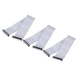 MECCANIXITY 3 Pcs IDC Flat Ribbon Cable, 2.54mm Pitch 63mm Width 50cm Long 50 Pin FC to FC Flat Ribbon Connector Jumper Wire for PC, LED Displays