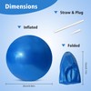 TRIXES Blue Pilates Ball Exercise Exercise Ball Made of PVC