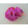 Chameleon Soft Toy 17 cm Pink Lizard
