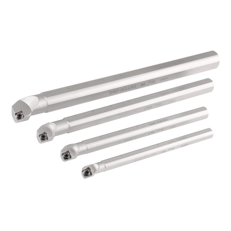 Accusize Industrial Tools Sclcr 4 Pc Indexable Boring Bar Set,