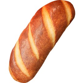 Yookeer 3D Simulation Bread Pillow 47.24 Inches Funny Food Pillow Funny Pillow Giant Baguette Pillow Christmas Bread Body Plush Loaf of Bread Pillow Food Cushion for Thanksgiving Sleeping Decor