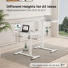 Gibbon Mounts Mobile Standing Desk, Pneumatic Adjustable Rolling Desk(31.5 Inches),