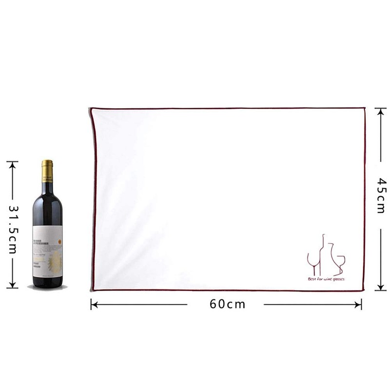 SKYIE Glass Microfiber Polishing Cloth Dish Towel