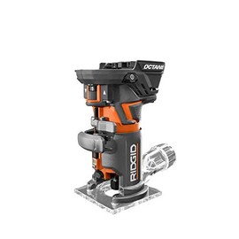 Ridgid 18-Volt OCTANE Cordless Brushless Compact Fixed Base Router (Renewed)