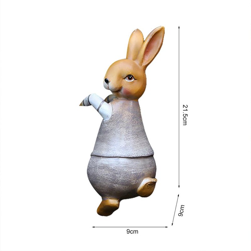 Garden Rabbit Statue Animal Statue Resin Climbing Rabbit Sculpture for