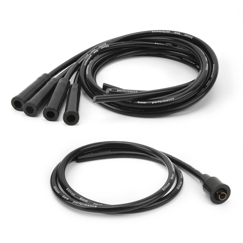 Spark Plug Cable Set, Heavy Duty, 8mm Diameter, High Efficiency