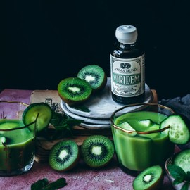 Anima Mundi Apothecary Viridem Greens Detox Elixir - GI & Liver Detox Liquid Supplement, Natural Herb Cleanse with Chlorophyll, Moringa + Organic Chlorella - Add to Juice & Teas (4oz / 118ml)