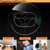 Readersoul Progressive Multifocus Reading Glasses for Men,Blue Light Blocking Multifocal