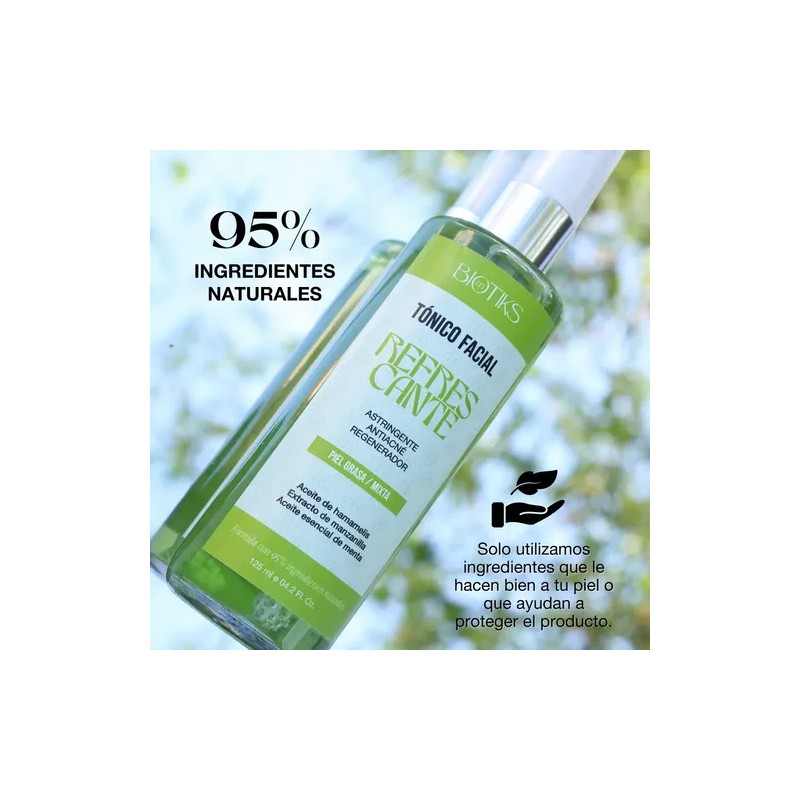 Tónico Facial Astringente Biotiks Piel Grasa Grasa Día/noche