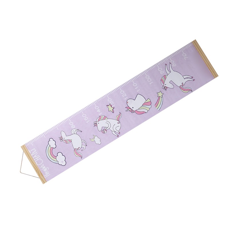 Kid's Growth Chart Removable Hanging Wall Decor Height Measuring Ruler