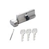 Solid Brass Lock Cylinder with 3 Brass Keys 70mm Pella