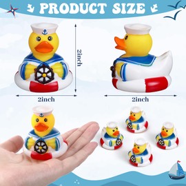 Jerify 12 Packs Cruise Ships Rubber Ducks 2 Inch Nautical Rubber Duck Bulk Cruise Ducks Sailing Rubber Ducks Cruise Ship Toy for Carnival Party Gift Classroom Incentives Bath Tube Pool Toy